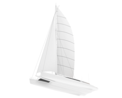 Sail boat isolated on background. 3d rendering - illustration png