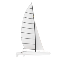 Sail boat isolated on background. 3d rendering - illustration png