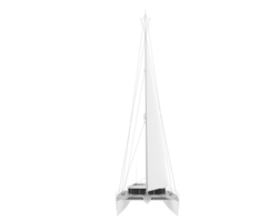 Sail boat isolated on background. 3d rendering - illustration png