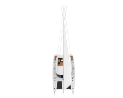 Sail boat isolated on background. 3d rendering - illustration png