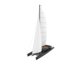Sail boat isolated on background. 3d rendering - illustration png