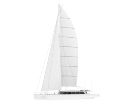 Sail boat isolated on background. 3d rendering - illustration png
