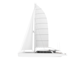 Sail boat isolated on background. 3d rendering - illustration png