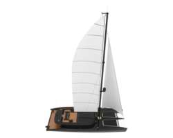 Sail boat isolated on background. 3d rendering - illustration png