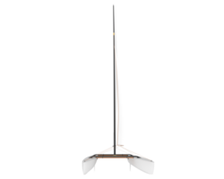 Sail boat isolated on background. 3d rendering - illustration png