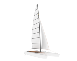 Sail boat isolated on background. 3d rendering - illustration png