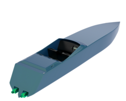 Speed boat isolated on background. 3d rendering - illustration png