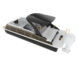 Small boat isolated on background. 3d rendering - illustration png