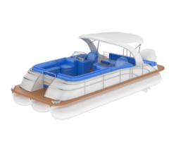 Small boat isolated on background. 3d rendering - illustration png