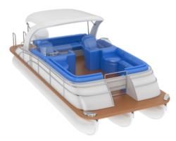 Small boat isolated on background. 3d rendering - illustration png