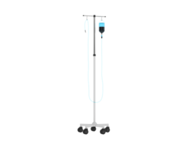 Iv pole isolated on background. 3d rendering - illustration png