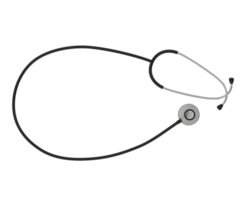 Stethoscope isolated on background. 3d rendering - illustration png