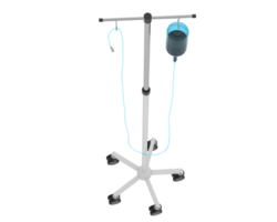 Iv pole isolated on background. 3d rendering - illustration png