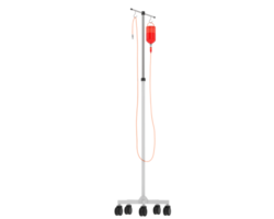 Iv pole isolated on background. 3d rendering - illustration png