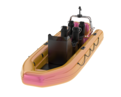 Boat isolated on background. 3d rendering - illustration png