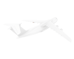 Cargo airplane isolated on background. 3d rendering - illustration png