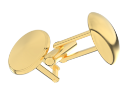 Cufflinks isolated on background. 3d rendering - illustration png