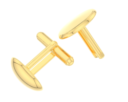 Cufflinks isolated on background. 3d rendering - illustration png