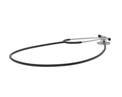 Stethoscope isolated on background. 3d rendering - illustration png