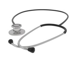 Stethoscope isolated on background. 3d rendering - illustration png