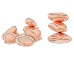 Beach stones isolated on background. 3d rendering - illustration png