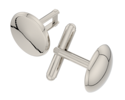 Cufflinks isolated on background. 3d rendering - illustration png