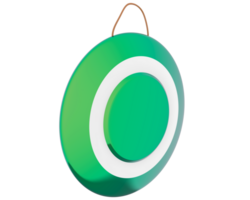 Gong isolated on background. 3d rendering - illustration png