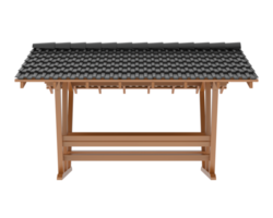 Garden table isolated on background. 3d rendering - illustration png