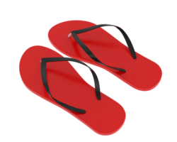 Flip flops isolated on background. 3d rendering - illustration png