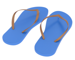 Flip flops isolated on background. 3d rendering - illustration png