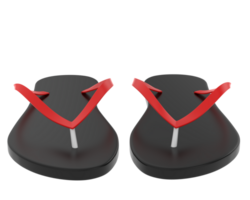 Flip flops isolated on background. 3d rendering - illustration png