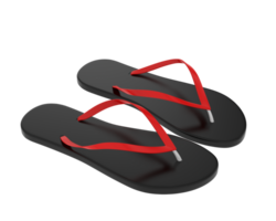 Flip flops isolated on background. 3d rendering - illustration png