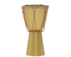 Bongo drum isolated on background. 3d rendering - illustration png
