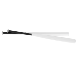 Baseball bat isolated on background. 3d rendering - illustration png