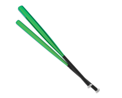 Baseball bat isolated on background. 3d rendering - illustration png