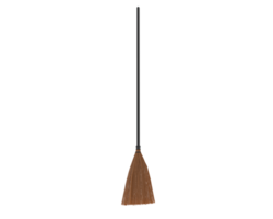 Broom isolated on background. 3d rendering - illustration png