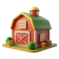 Barn House 3d Icon png