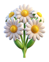 Chamomile Flower 3d Image png
