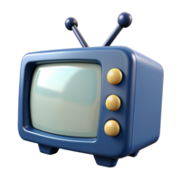 Retro Television 3d Image png