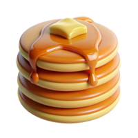 Stack of Pancakes 3d Concept png