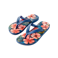 Tropical Vibes Colorful FlipFlops for Beach and Pool Fun png