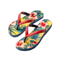 Tropical Vibes Colorful FlipFlops for Beach and Pool Fun png