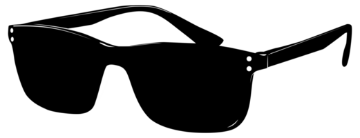 Sun Glasses Silhouette, Side View, Flat Style, can use for Pictogram, Logo Gram, Apps, Art Illustration, Template for Avatar Profile Image, Website, or Graphic Design Element png