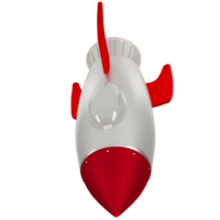 The Rocket image for Business or sci concept 3d rendering. png