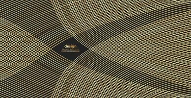 Abstract gold luxurious wave line background - simple texture for your design. Modern decoration for websites, posters, banners, EPS10 vector