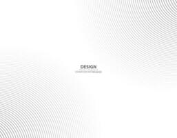 Abstract circle halftone black background. Gradient retro line pattern design. Monochrome graphic. Circle for sound wave. illustration vector