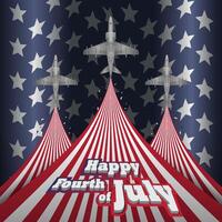 4th of July. US Independence Day Design Background. 4th of July Happy Independence Day Poster. Fourth of July Independence Day. Fourth of July background design vector