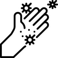 Hand icon symbol image illustration vector