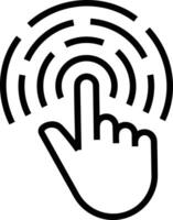 Hand icon symbol image illustration vector