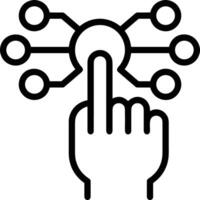 Hand icon symbol image illustration vector
